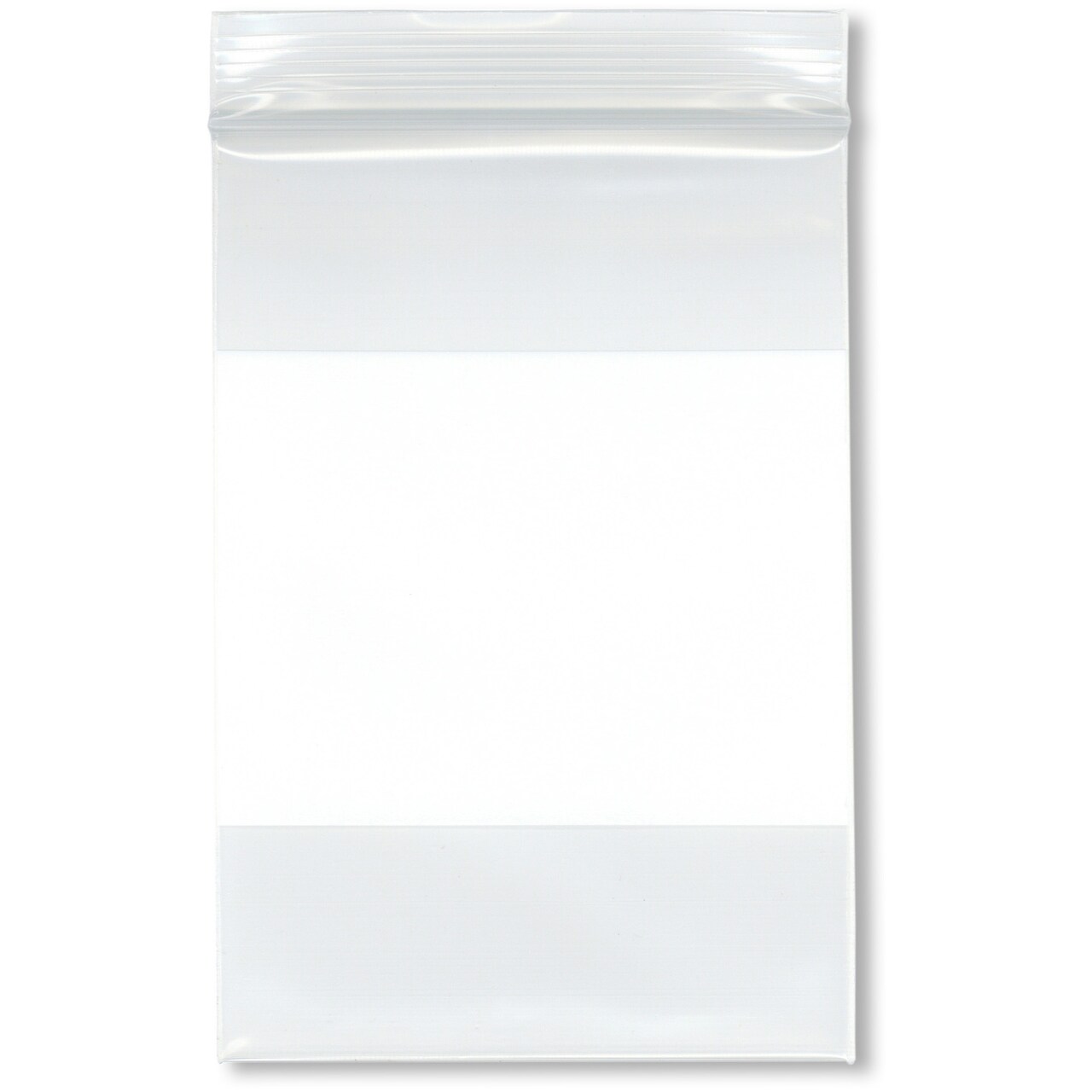 Plymor 4" x 6" (Pack of 100), 6 Mil Industrial Duty White-Block Zipper Reclosable Plastic Bags